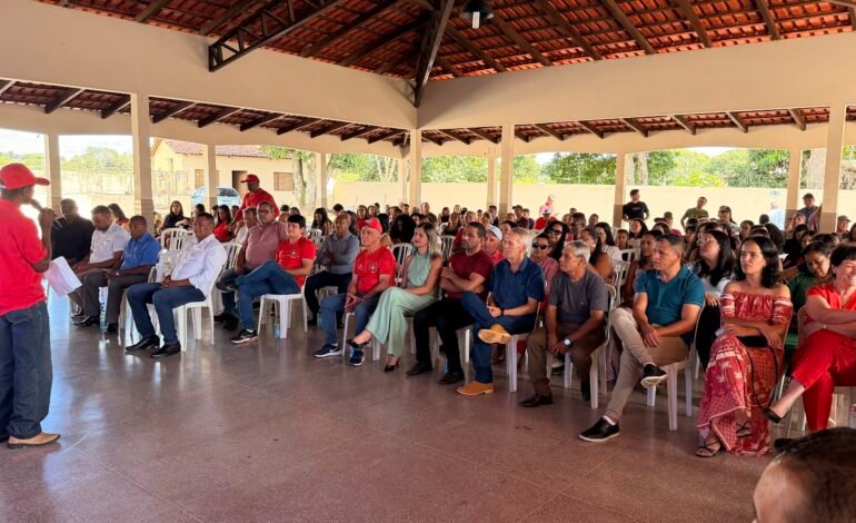 PT de Dianópolis demonstra força em encontro de apoio a José Salomão e reafirma confiança em Hormides para a sucessão municipal